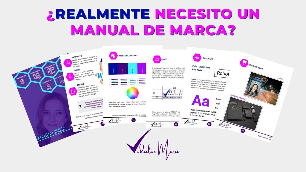 Manual de Marca Vidalia Mora Project Manager Digital Blog